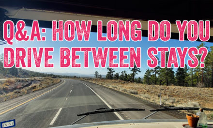 How long do you drive between stays?