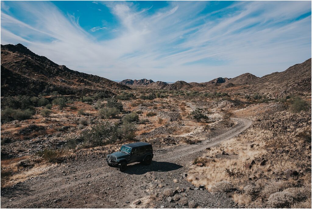 Jeep trail while wintering in Arizona